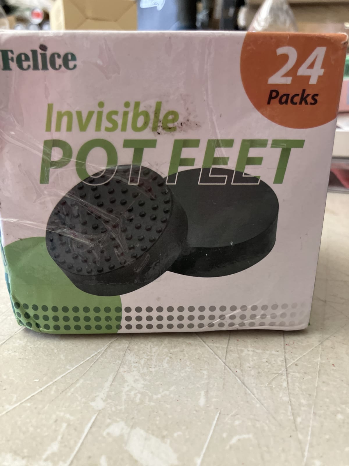 Felice Invisible Pot Feet - 24 Packs