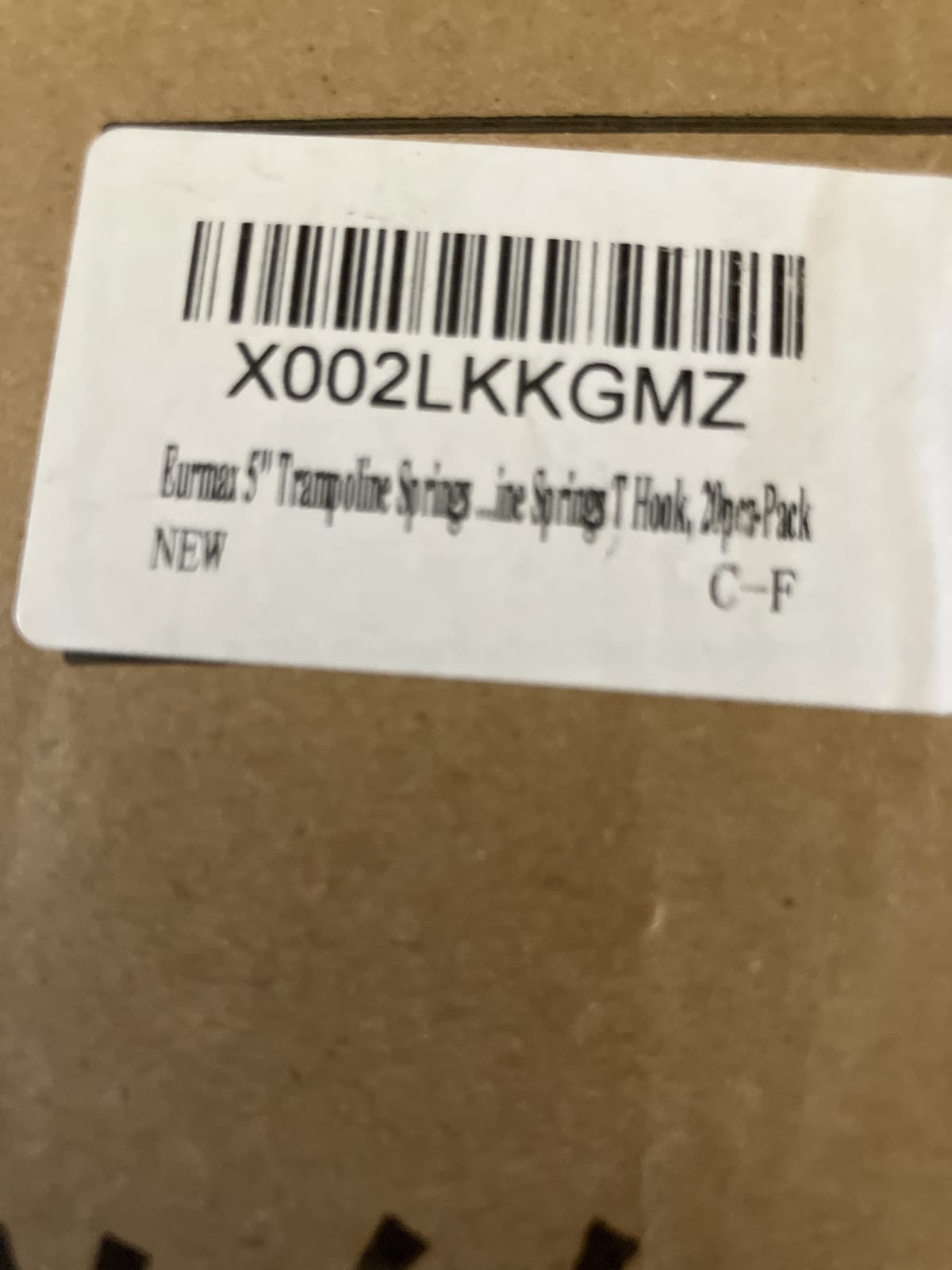 Eurmax 5" Trampoline Springs & T Hooks, 20pcs Pack