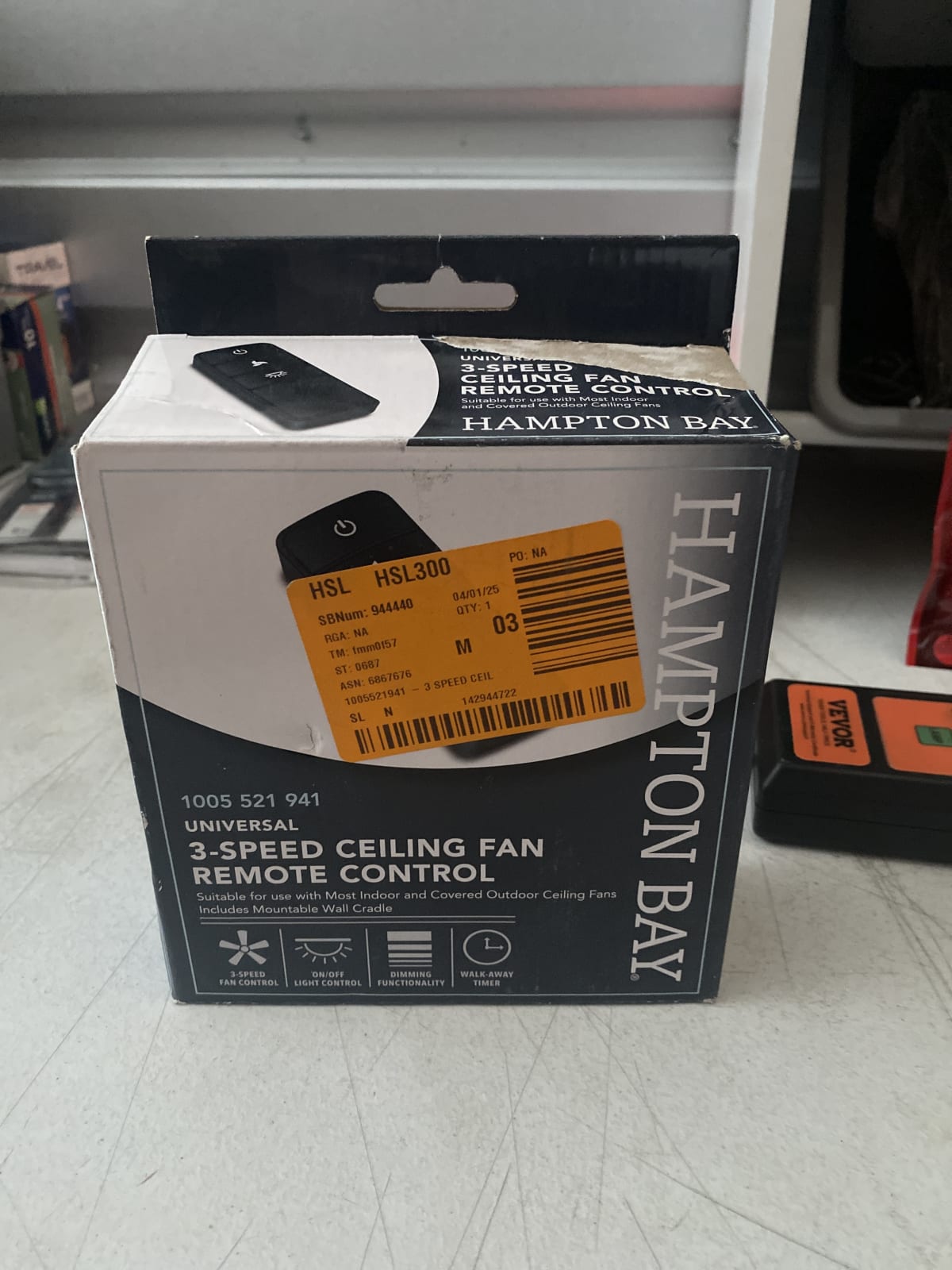 Hampton Bay Universal 3-Speed Ceiling Fan Remote Control