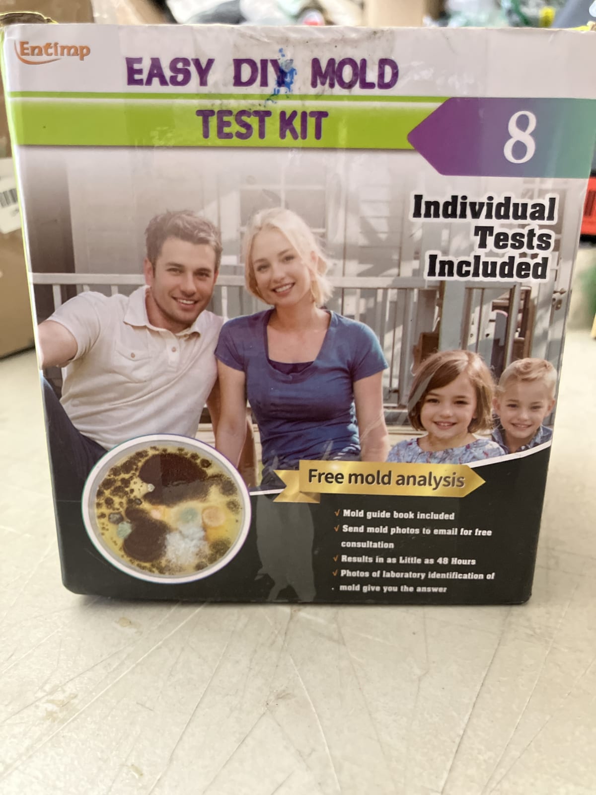 Entimip Easy DIY Mold Test Kit - 8 Individual Tests Included