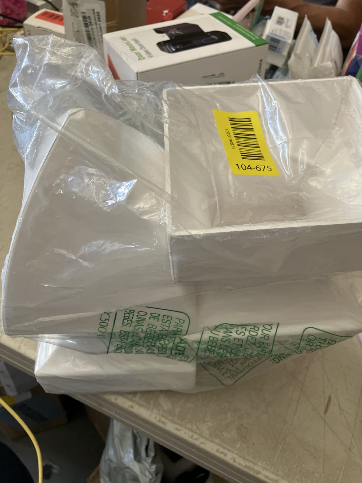 Elegant White fence post tops