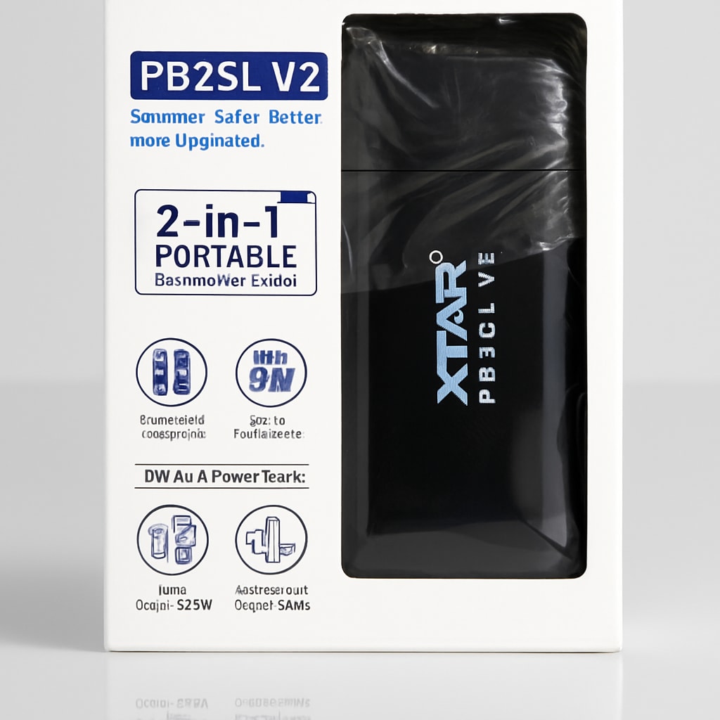 XTAR PB2SL V2 2-in-1 Portable Battery Charger