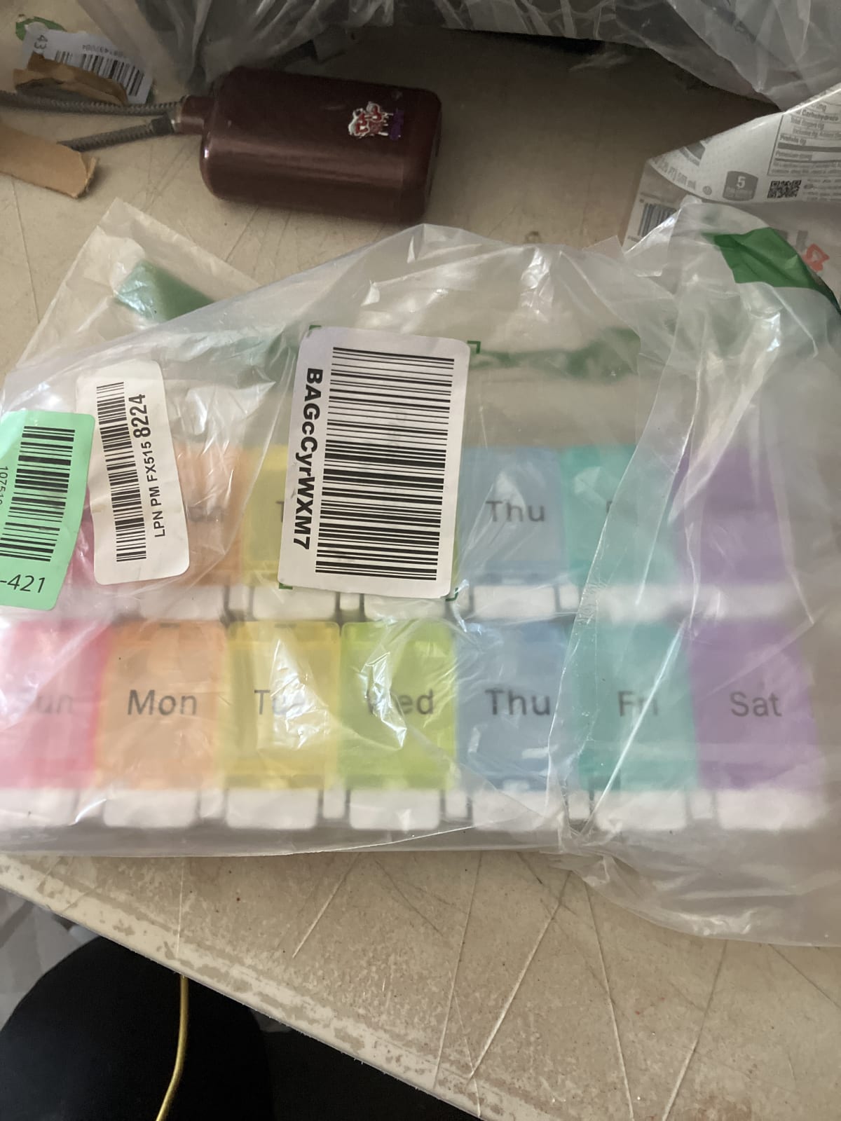 Weekly Pill Organizer - 7 Day Medicine Dispenser