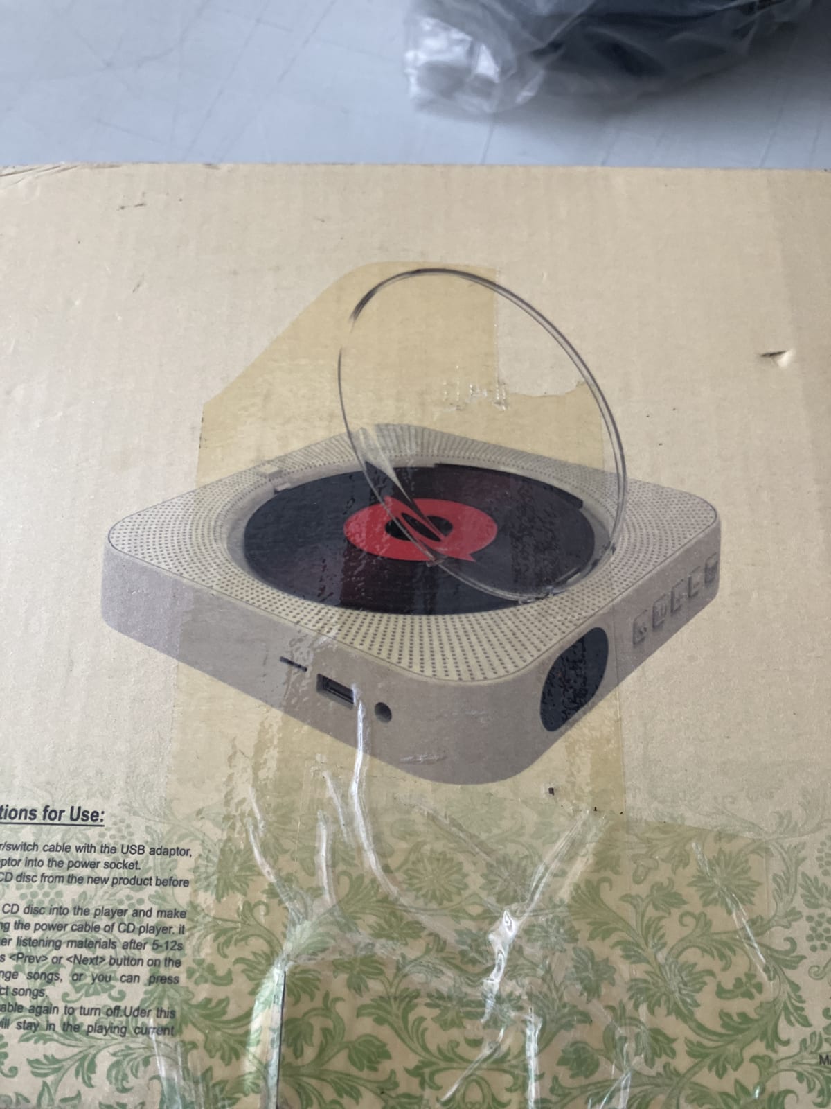 Portable CD Player with USB Adapter