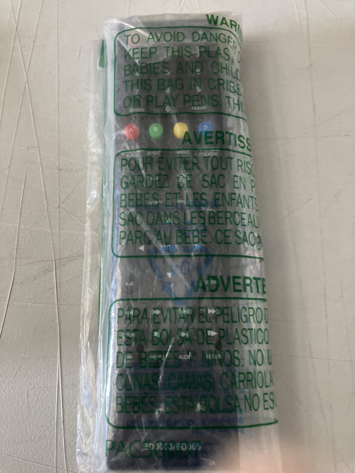 Universal Remote Control - Model Unknown