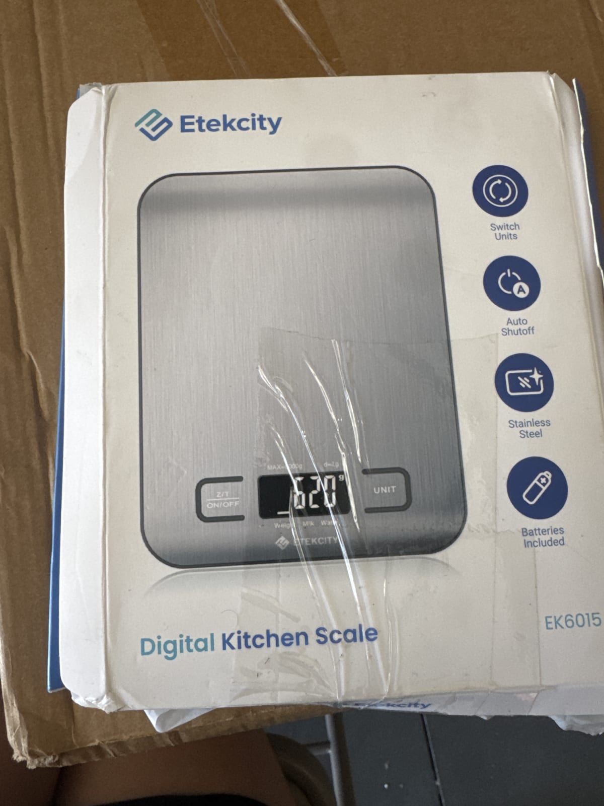 Etekcity Digital Kitchen Scale EK6015 - Stainless Steel