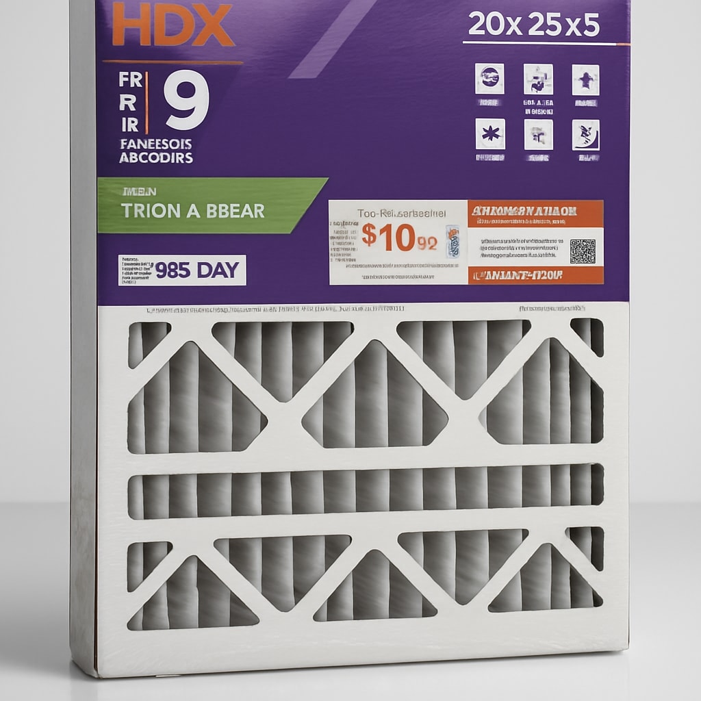 HDX FPR 9 Superior Allergen Air Filter 20x25x5