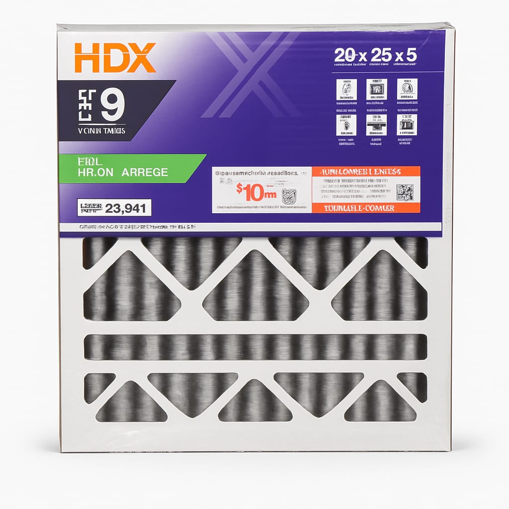 HDX FPR 9 Superior Allergen Air Filter 20x25x5