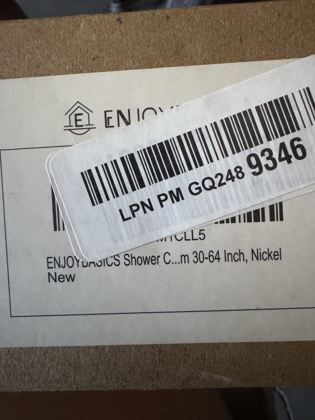 ENJOYBASICS Shower Curtain Rod 30-64 Inch, Nickel