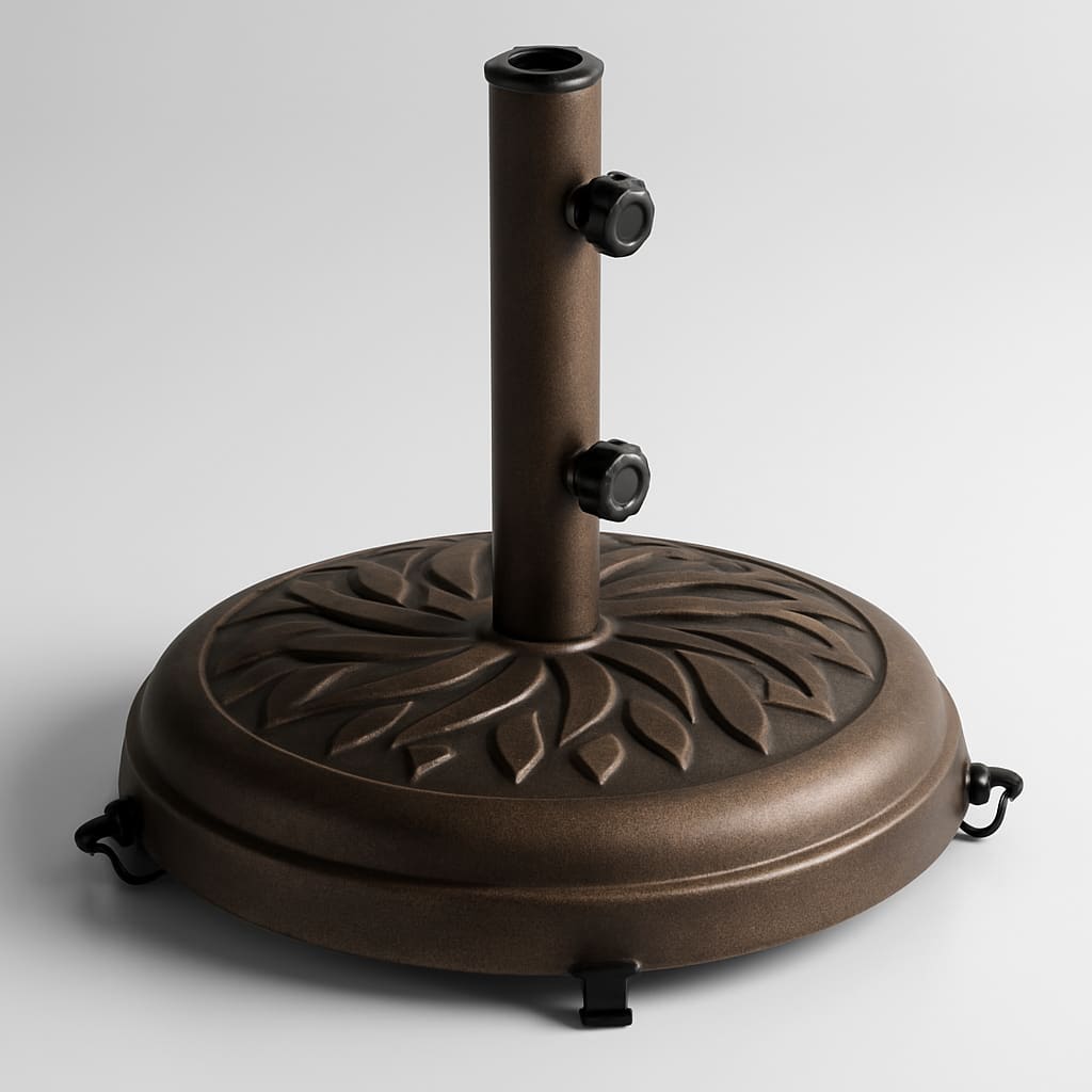 125 lb Free Standing Umbrella Base with Wheels
