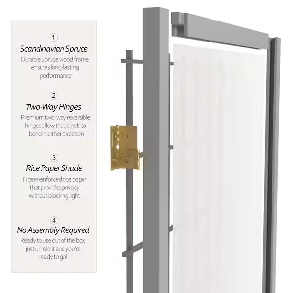 Red Lantern 3-Panel Room Divider - Modern Japanese Design
