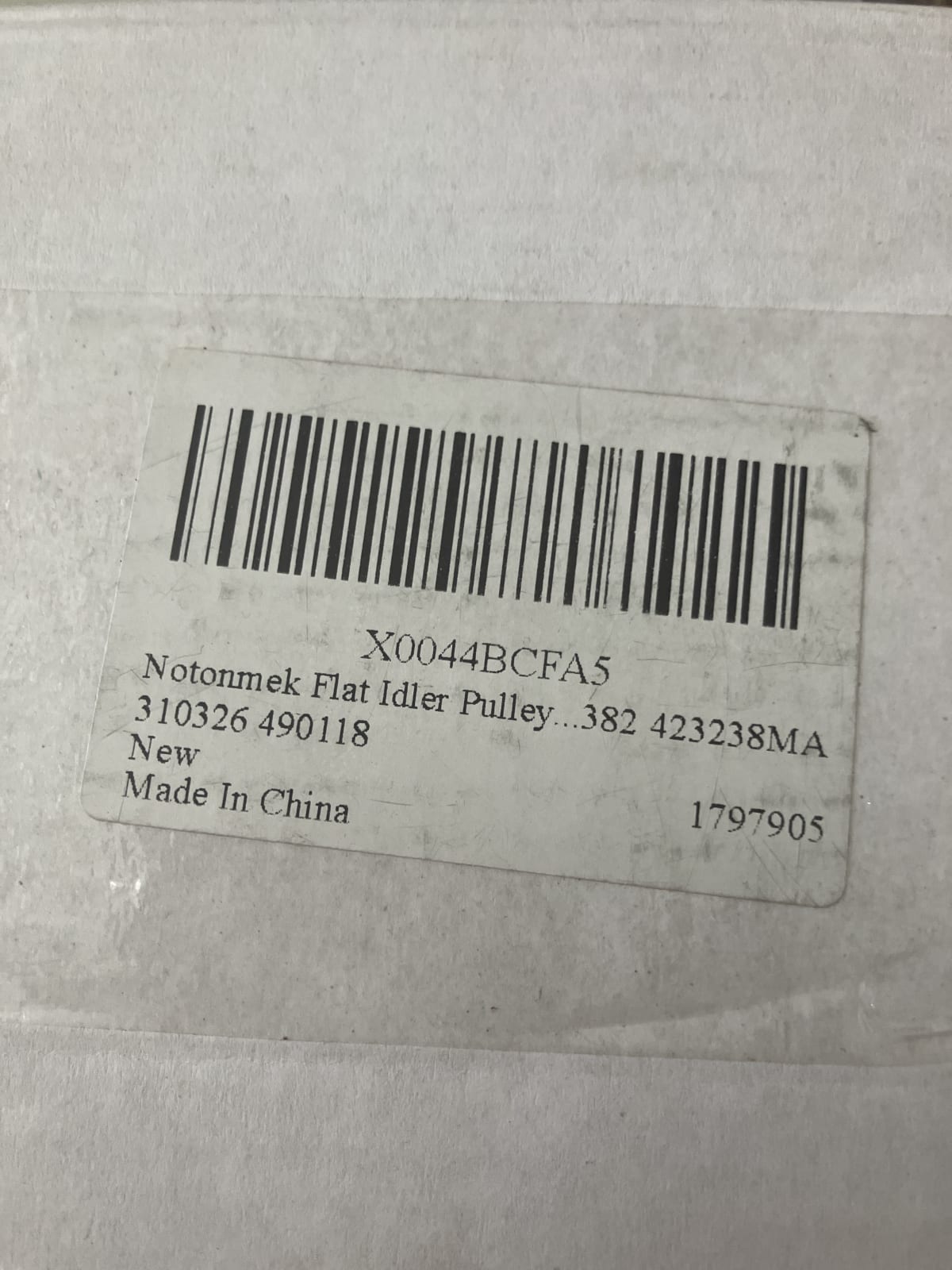 Notonmek Flat Idler Pulley - Model X0044BCFA5