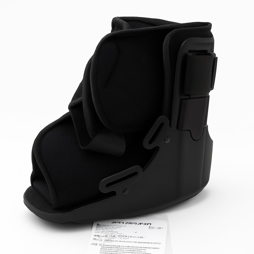 Jewlri Air Walking Boot for Ankle Support - Black Medium