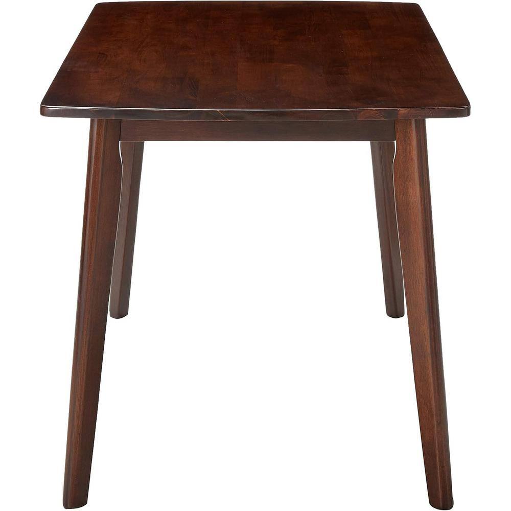 Shaye Walnut Dining Table - Solid Wood Construction