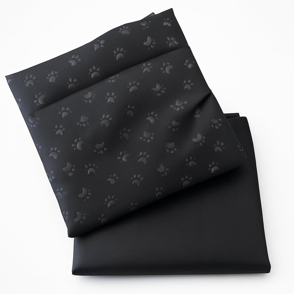 Cute Black Paw Print Pet Bed Cover 2pk for Pets