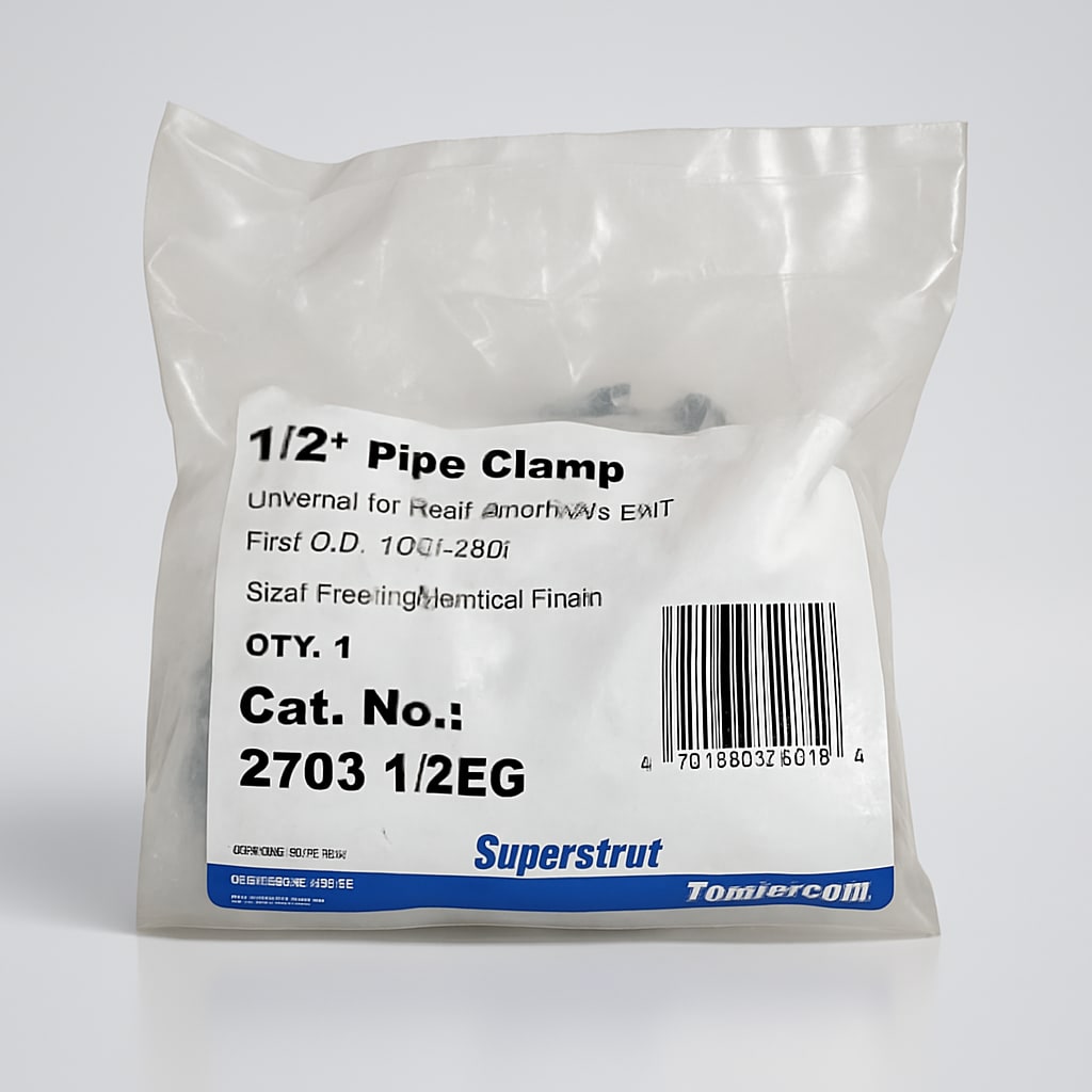 Superstrut 1/2" Pipe Clamp - Steel Electrogalvanized Finish