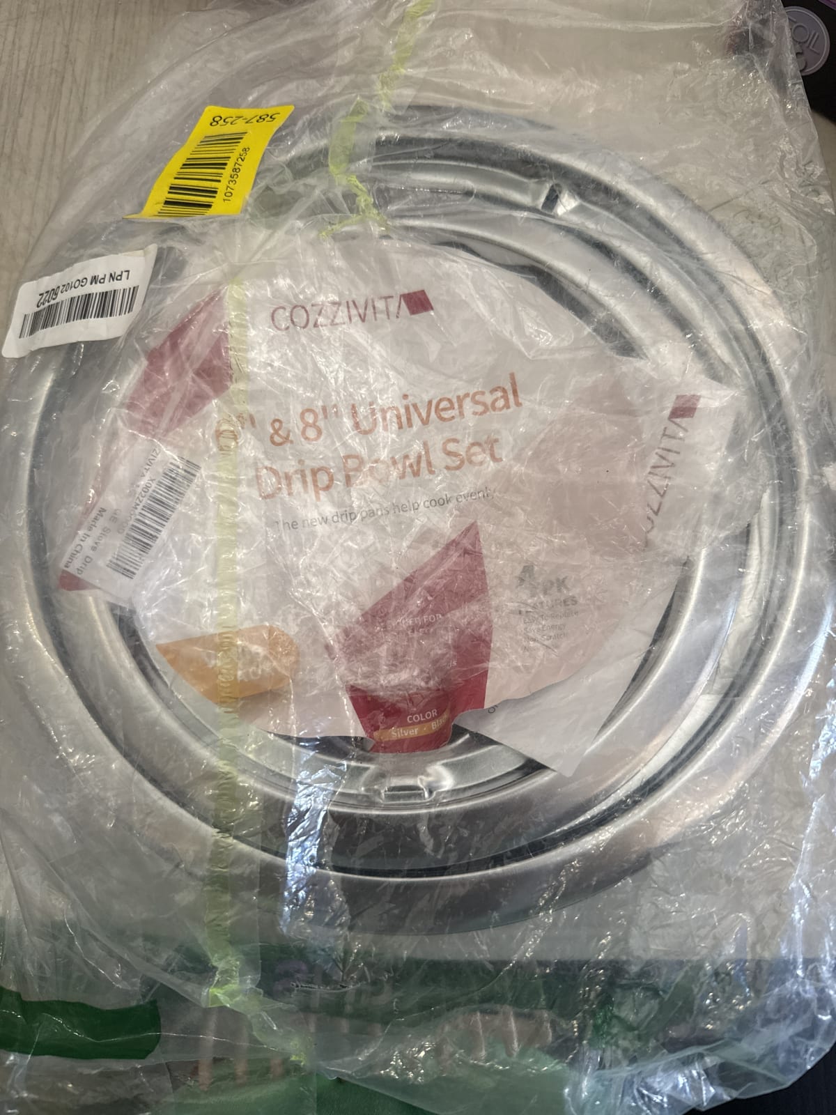 Cozzini 6" & 8" Universal Drip Bowl Set