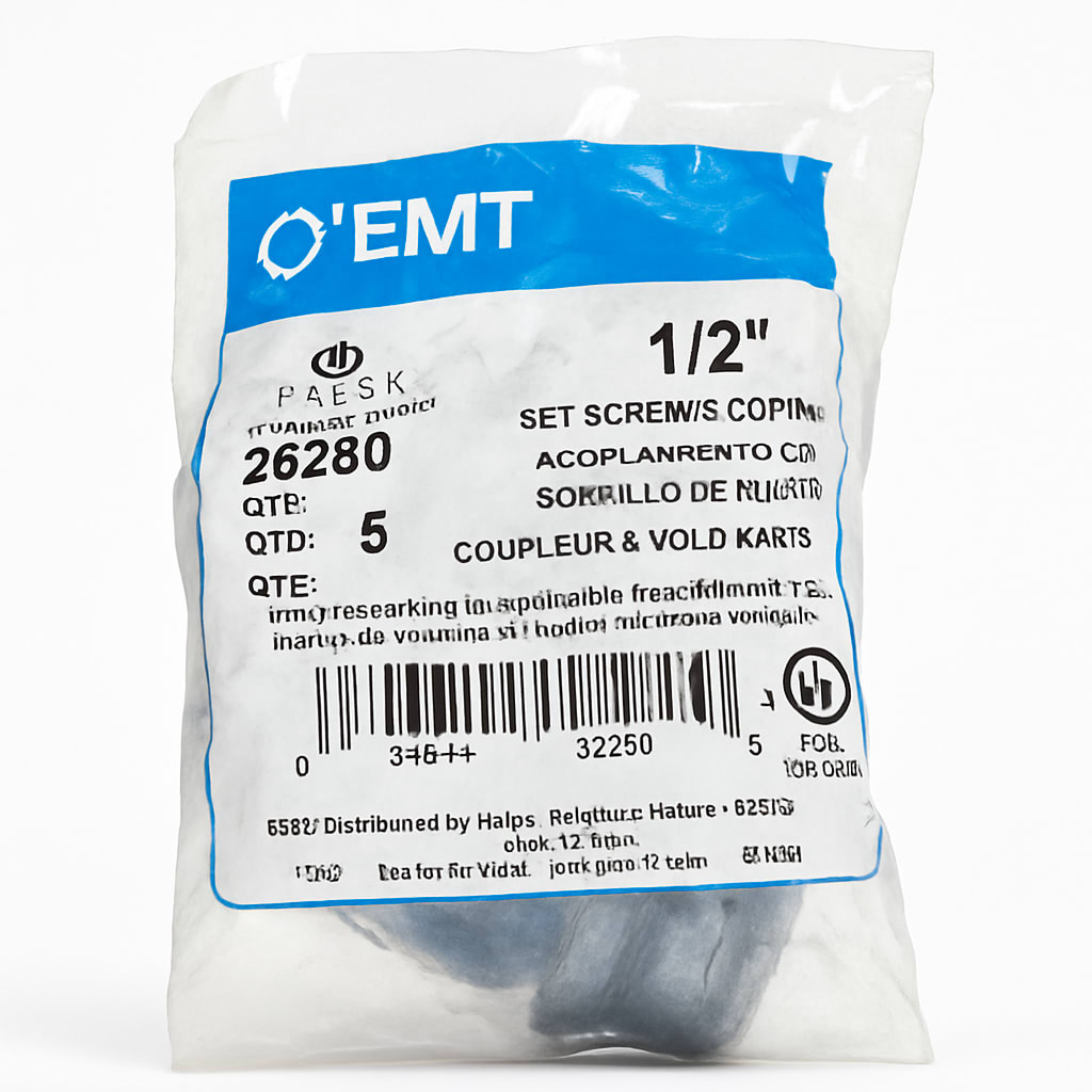 Halex 1/2" Set Screw Coupling - EMT Fitting