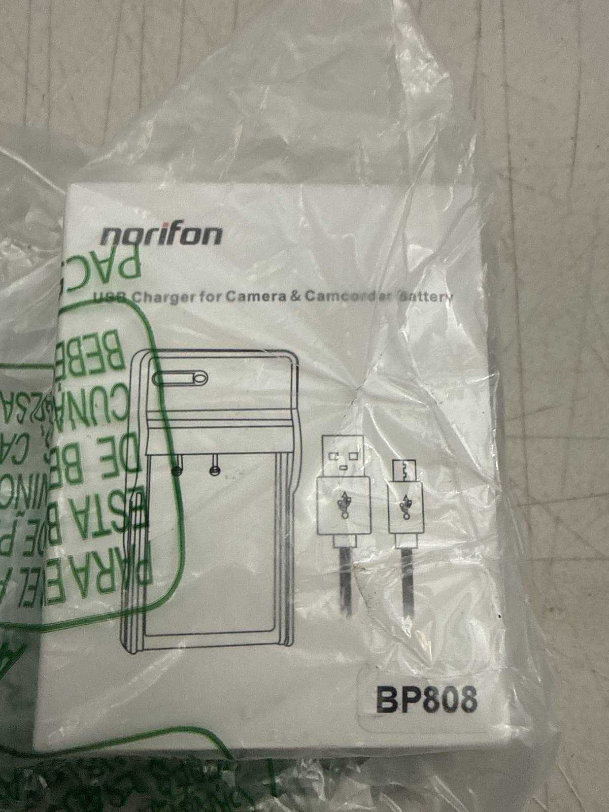 Norifon USB Charger for Camera & Camcorder Battery