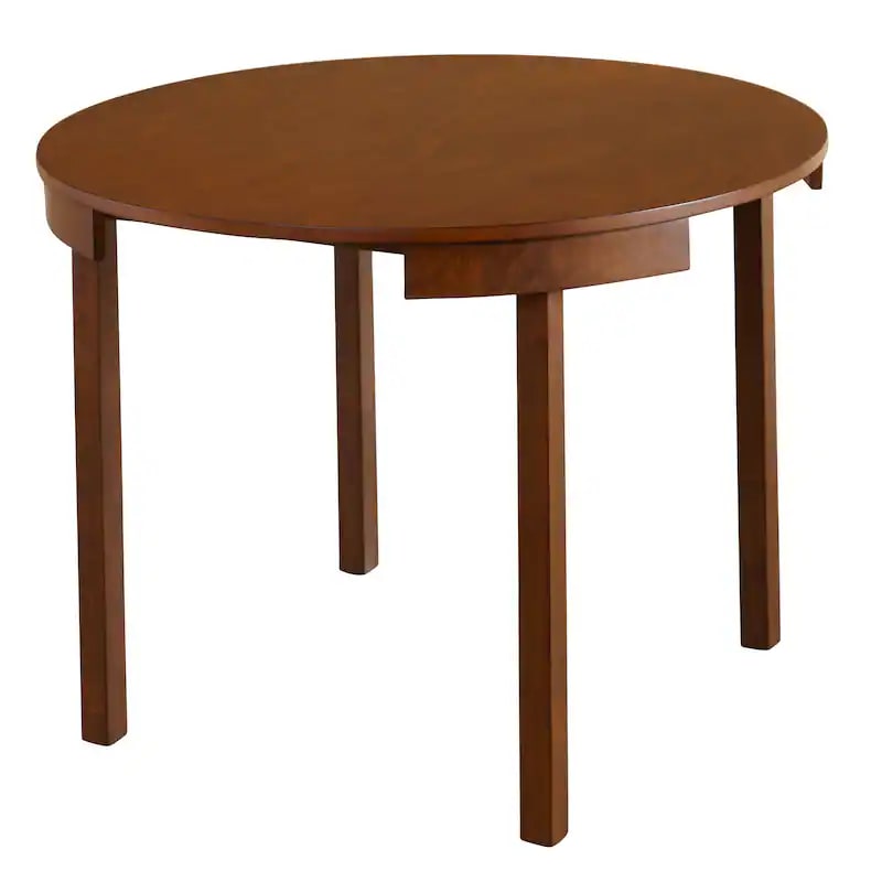 Tiny Walnut Round Dining Table CHAIRS - 36 Inch