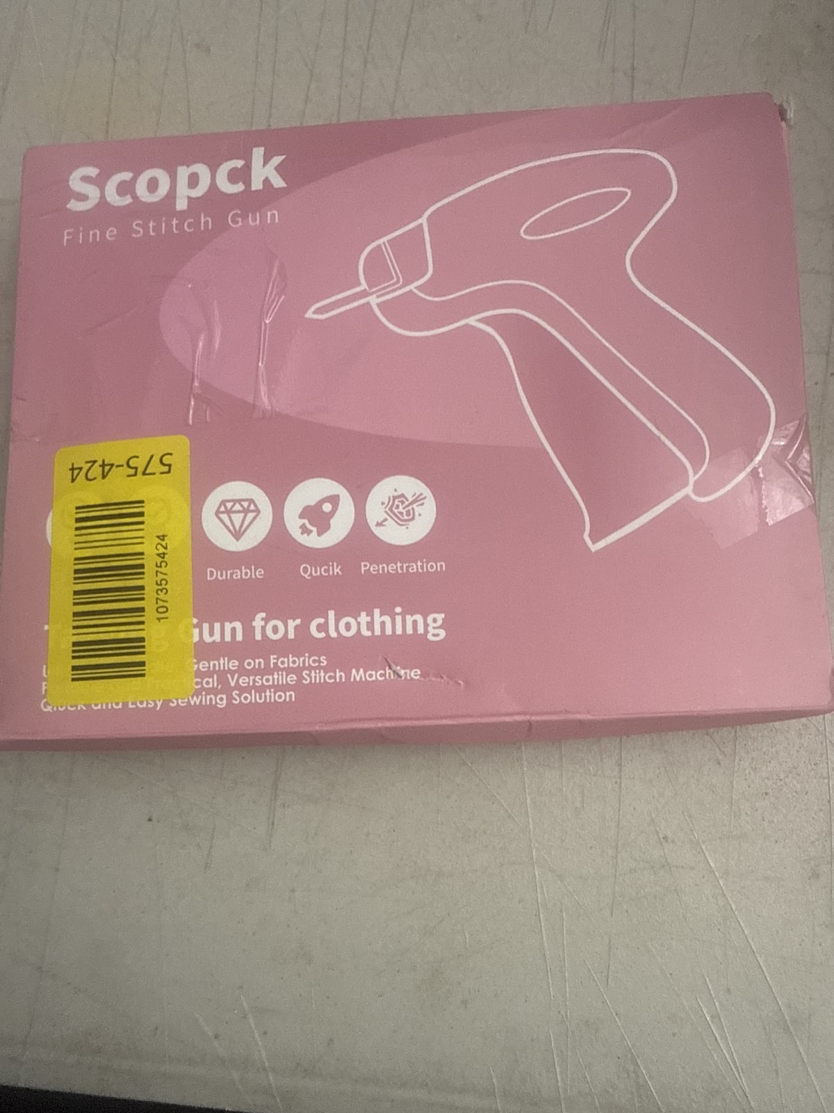 Scopck Fine Stitch Gun for Clothing
