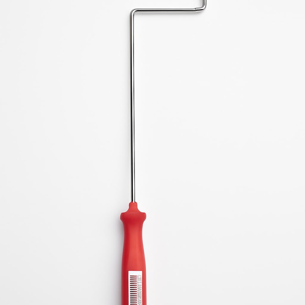 Paint Roller Frame with Red Handle