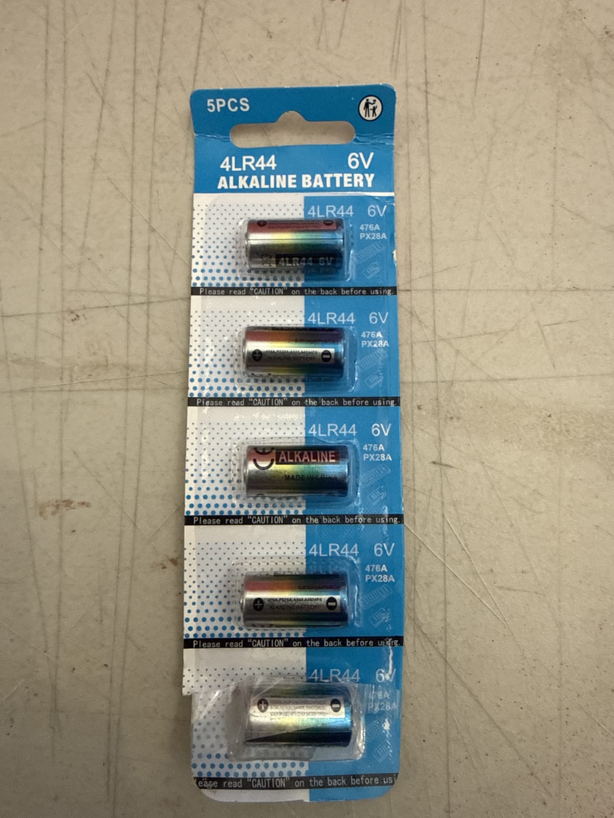 4LR44 6V Alkaline Battery - 5 Pack