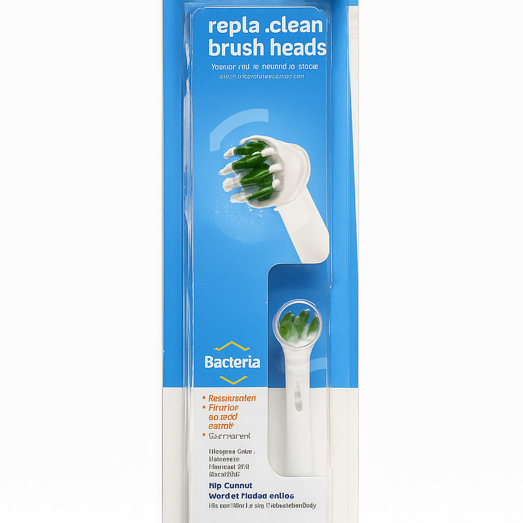 Amazon Basics Action Clean Replacement Brush Heads - 5 Pack