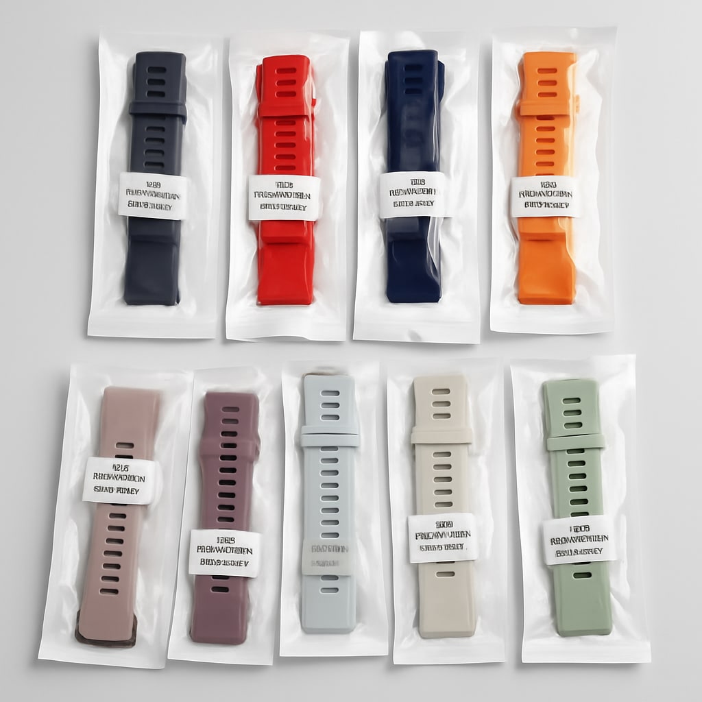 22mm Silicone Watch Bands - Assorted Color 10pcs