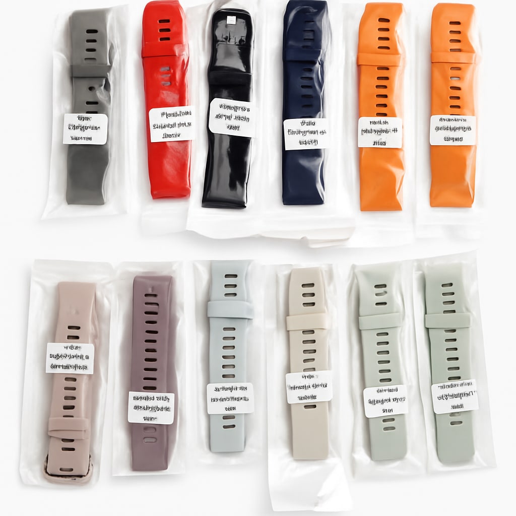 22mm Silicone Watch Bands - Assorted Color 10pcs