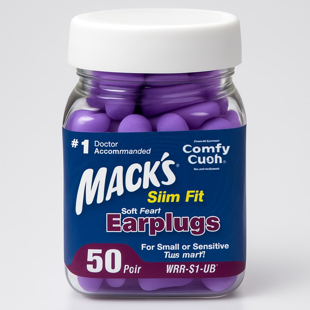 Mack's Slim Fit Soft Foam Earplugs - 50 Pair