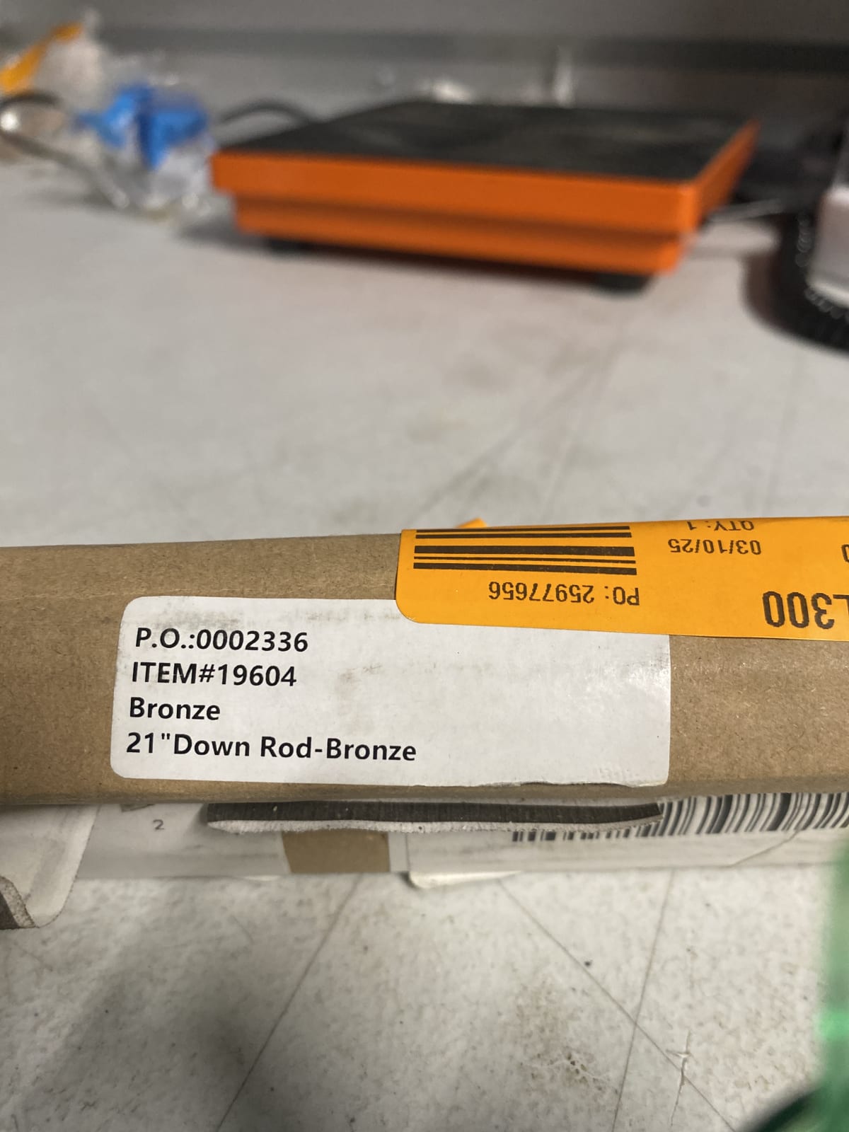 21" Bronze Down Rod for Ceiling Fans