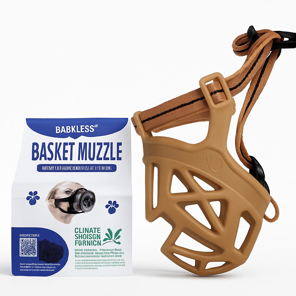 Barkless Basket Muzzle for Dogs - Perfect for Grooming and Training