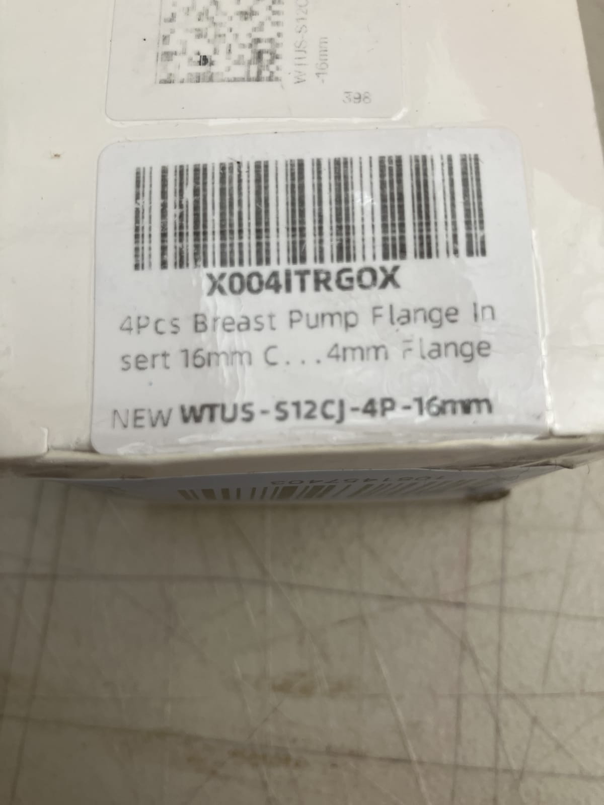 WTUS Breast Pump Flange Set - 4 Pieces, 16mm Size