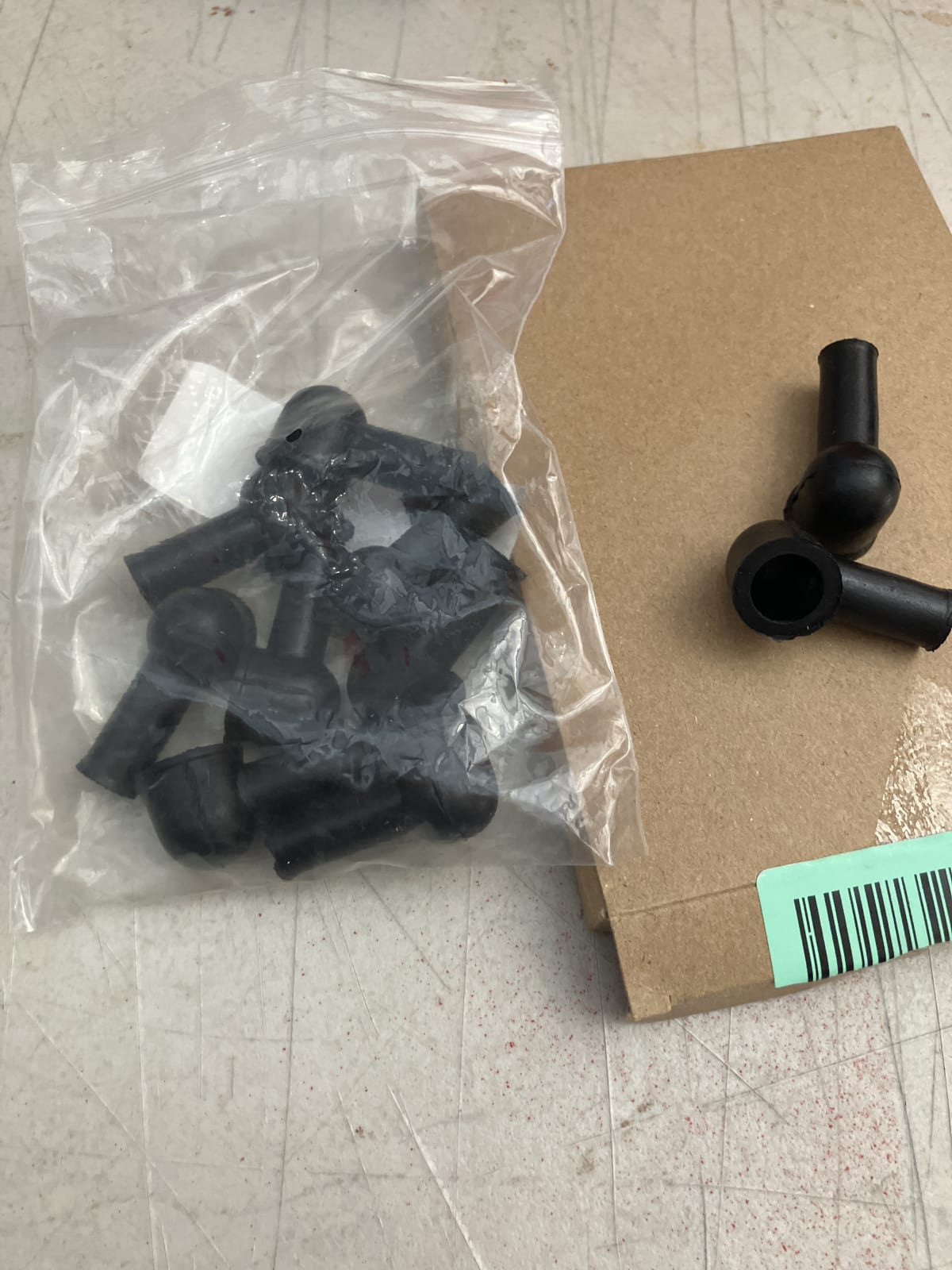 Terminal Insulating Cover - Black Rubber (10 Pack)