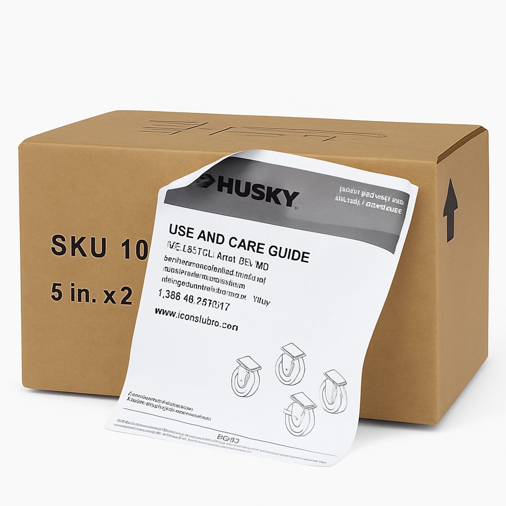 Husky 5 in. x 2 in. Caster Set