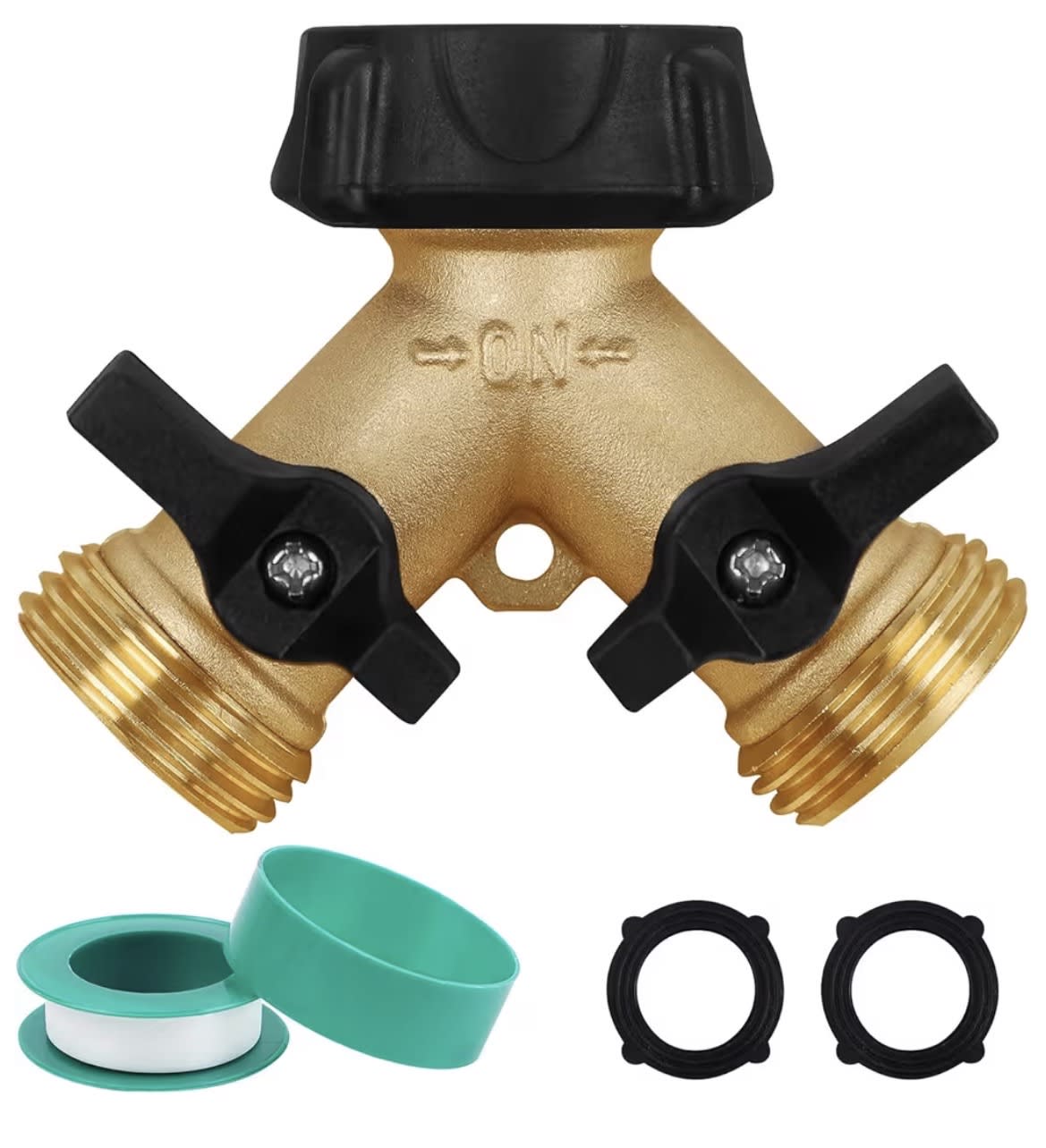 2 Pack Heavy Duty Hose Splitter - Durable Garden Accessory