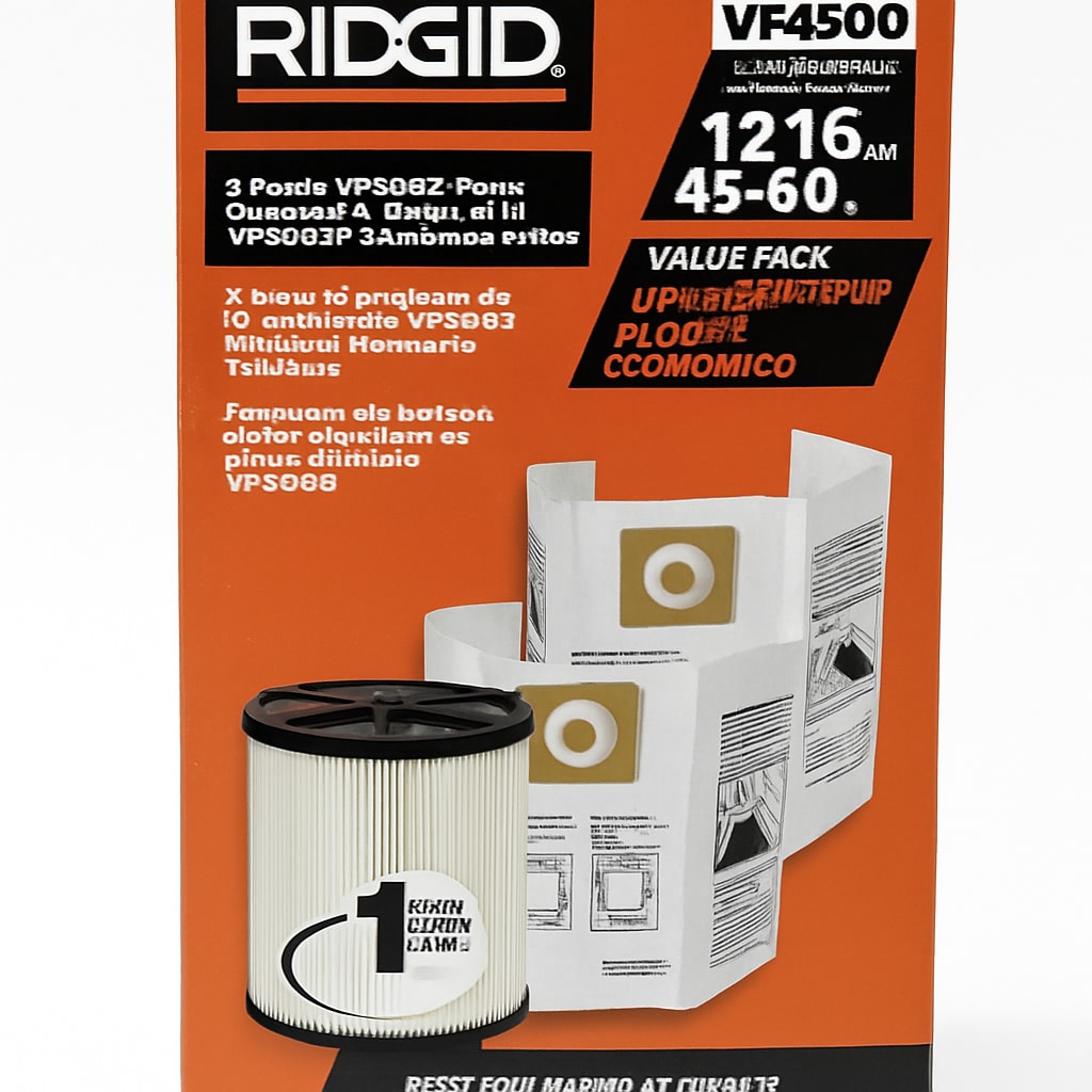 RIDGID VF4500 Dust Collection Bags & Standard Filter Value Pack