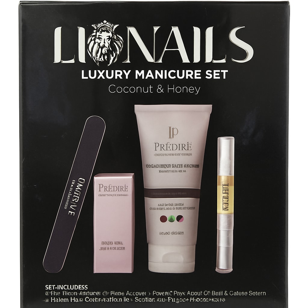Lion Nails Luxury Manicure Set - Coconut & Honey