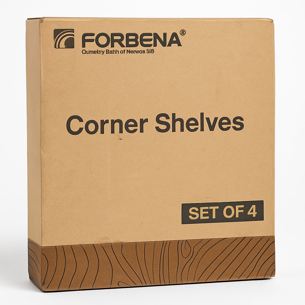 FORBENA Corner Shelves - Set of 4
