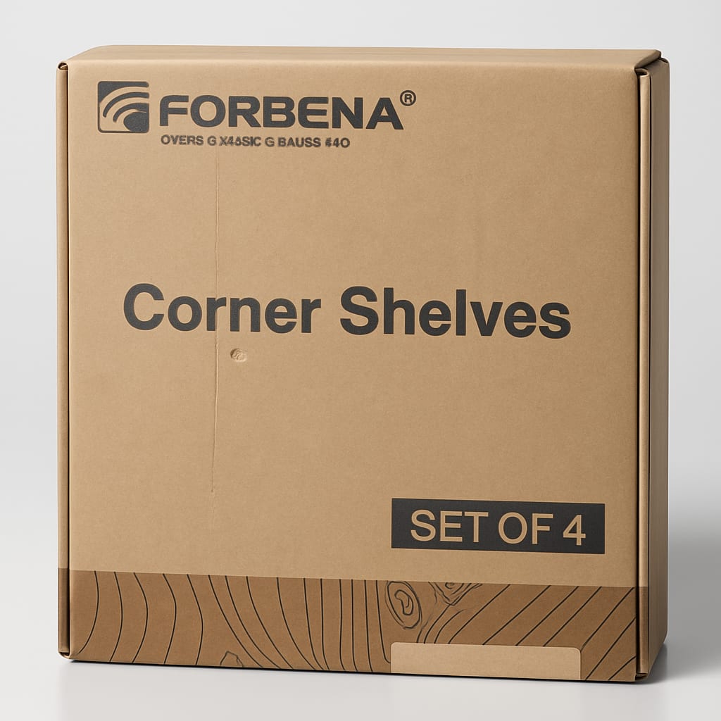 FORBENA Corner Shelves - Set of 4