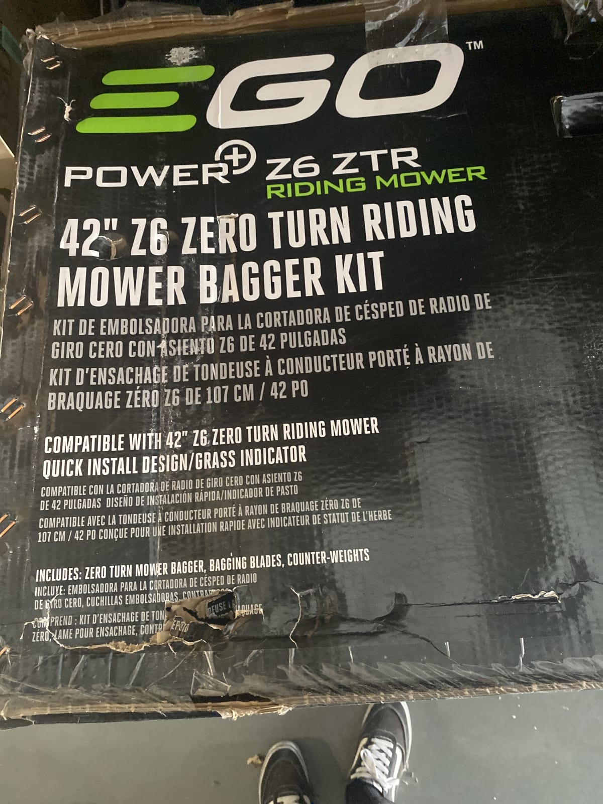 EGO Power+ Z6 ZTR Riding Mower Bagging Kit - 42" Zero Turn