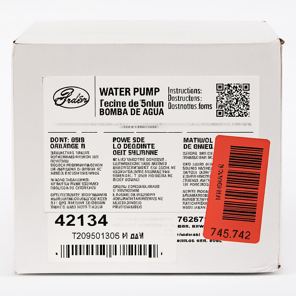 Gates Water Pump - Bomba de Agua - Model 42134
