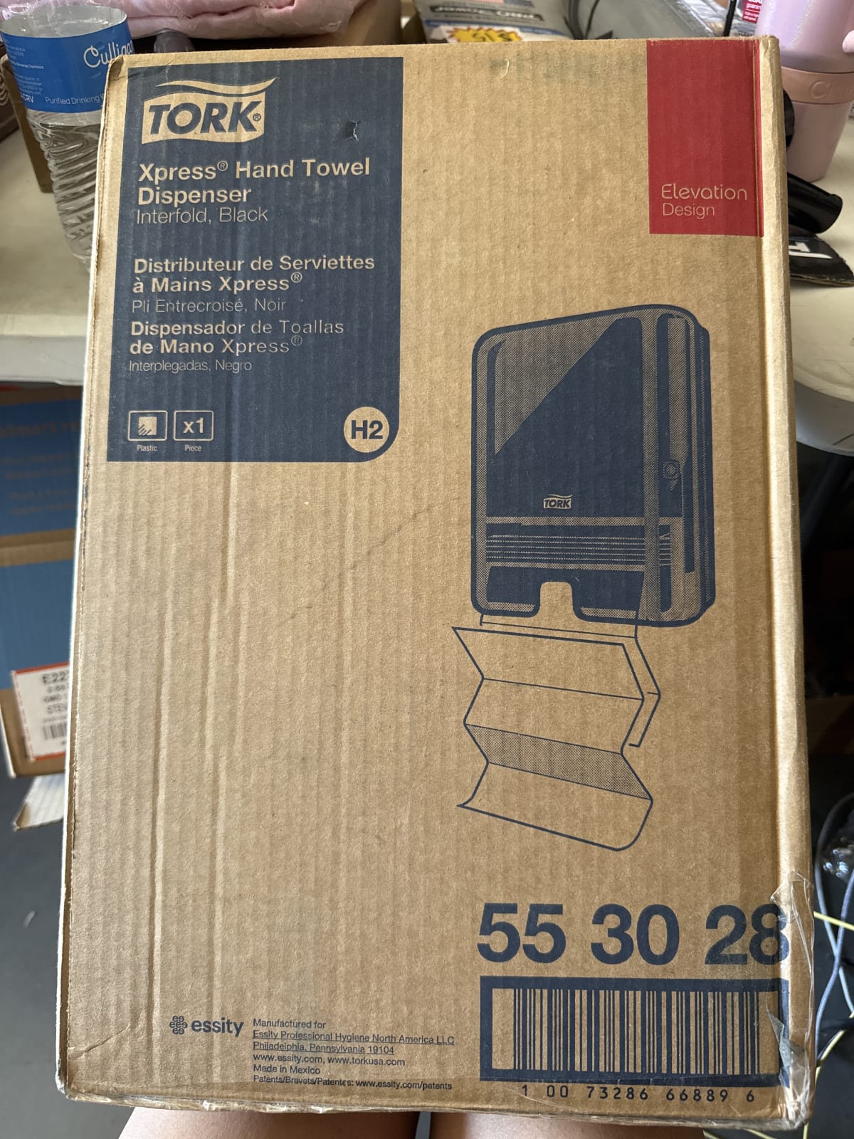Tork Xpress Hand Towel Dispenser - Interfold, Black