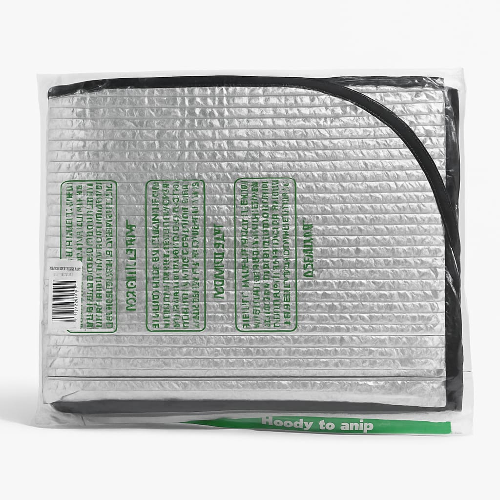 Insulated Thermal Car Window Shade - Silver Reflective Cover
