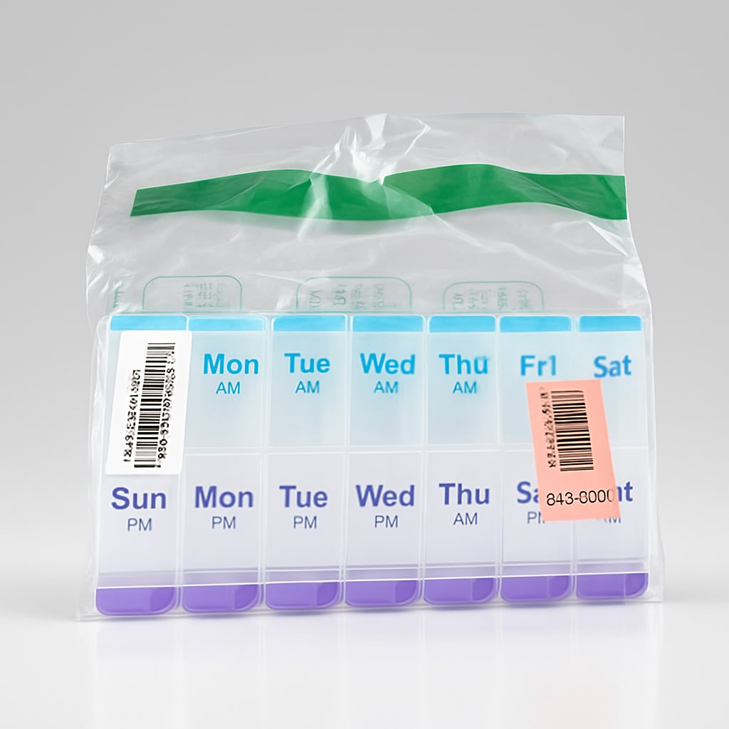 Weekly Pill Organizer by Medline - 7-Day AM/PM