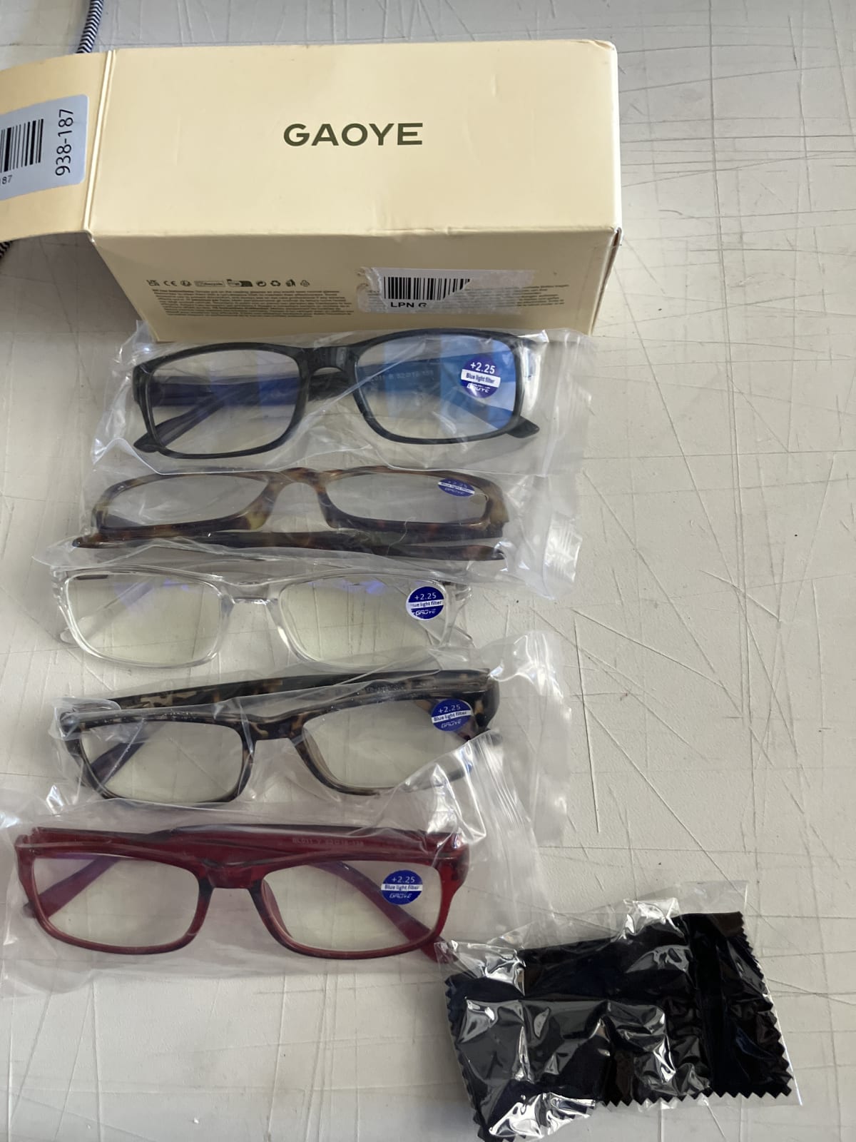 GAOYE Reading Glasses Set - 5 Pairs with 2.25 Magnification