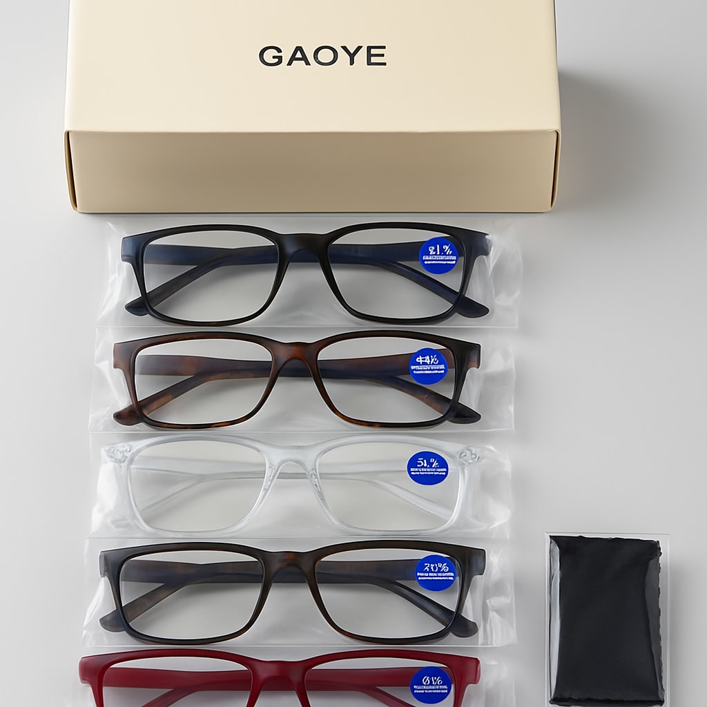 GAOYE Reading Glasses Set - 5 Pairs with 2.25 Magnification