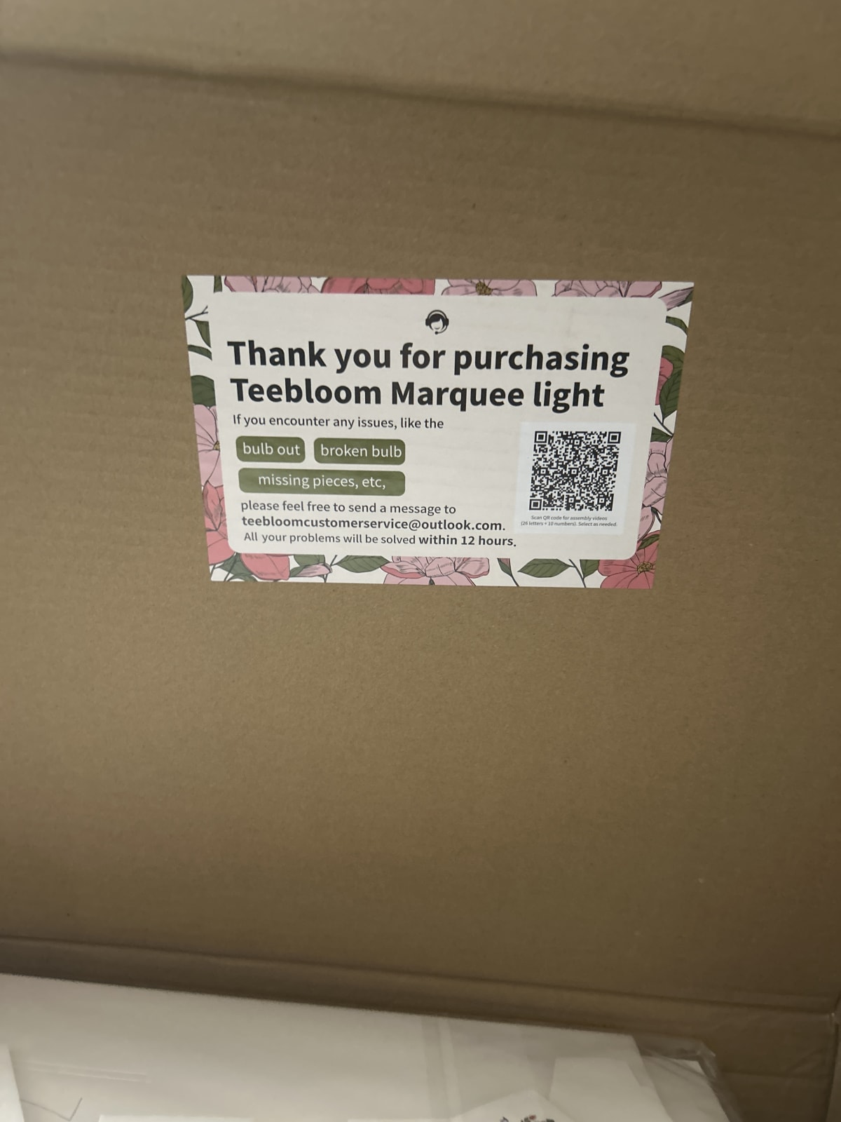 Teebloom Marquee Light - Fun Decorative Lighting for Any Space
