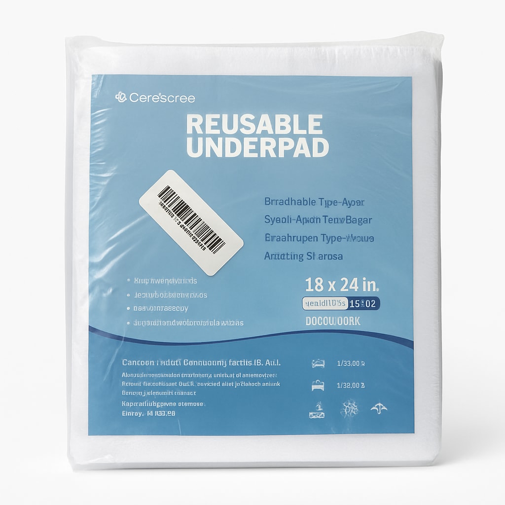 Careboree Reusable Underpad - 18 x 24 in, Waterproof & Absorbent